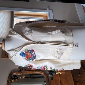 Christian Audigier rhinestone vintage sweatshirt.